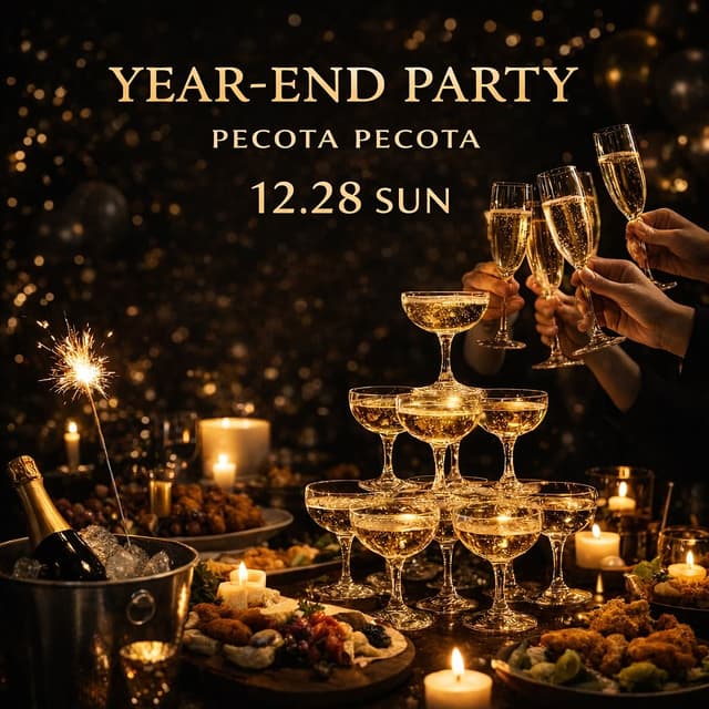 🎉🥂 忘年会パーティーのお知らせ 🥂🎉